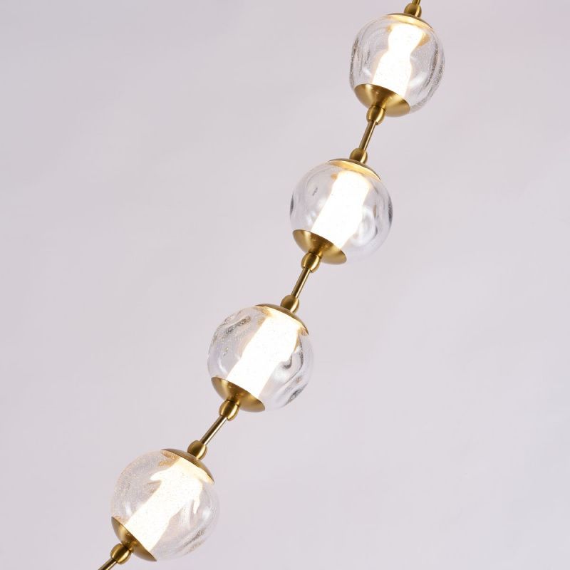Подвесной светильник OD2437A-16 brass/clear