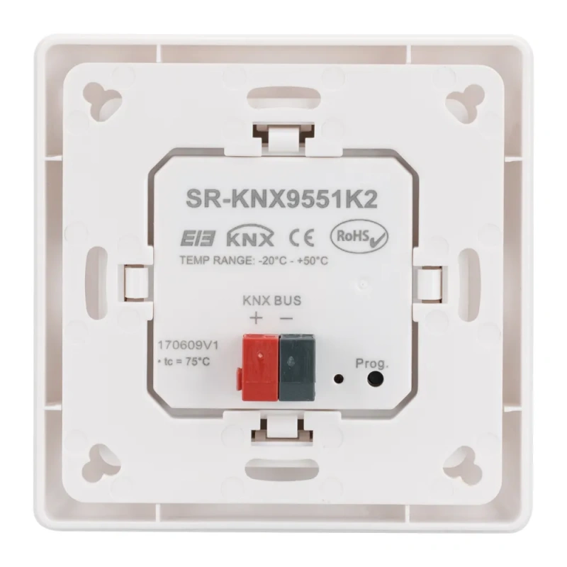 Панель Knob SR-KN9551K2-UP White (KNX, DIM) (Arlight, IP20 Пластик, 3 года) 023487