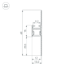 Профиль ARH-PLINTUS-FANTOM-2000 WHITE (Arlight, Алюминий) 034983