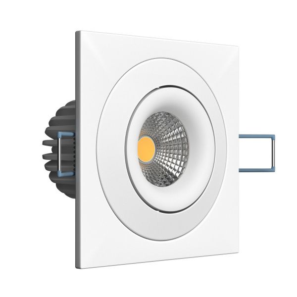 Встраиваемый поворотный светодиодный светильник Ledron LH07SB-R SQ White 4000K TRIAC