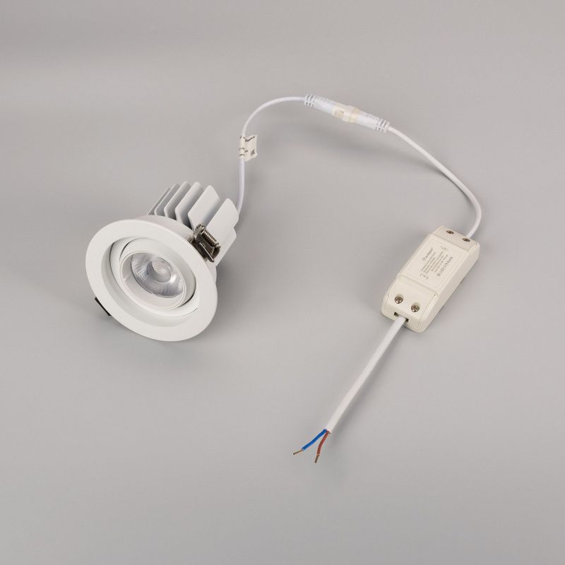 Светильник MS-VORTEX-BUILT-R90-12W Warm3000 (WH-WH, 40 deg, 230V) (Arlight, IP20 Металл, 5 лет) 043479