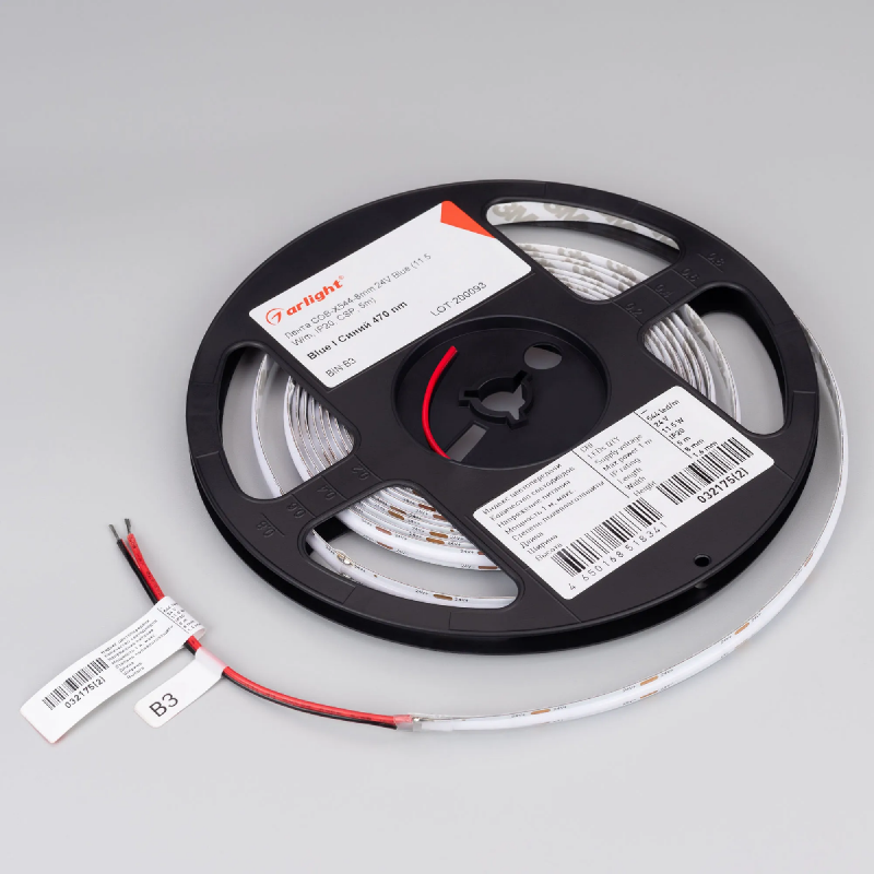 Светодиодная лента COB-X544-8mm 24V Blue (11.5 W/m, IP20, CSP, 5m) (Arlight, -) 032175(2)