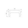 Экран матовый PIK-2000 BLACK черный (Arlight, Пластик) 064166