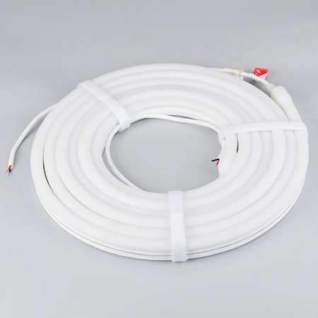 Светодиодная лента герметичная MOONLIGHT-SIDE-A140-12x24mm 24V Warm3000 (9.6 W/m, IP68, 5m, wire x2) (Arlight, Вывод прямой, 3 года) 038602