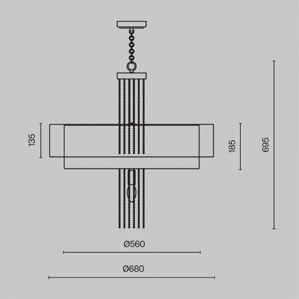 Подвесной светильник Maytoni MOD151PL-05G