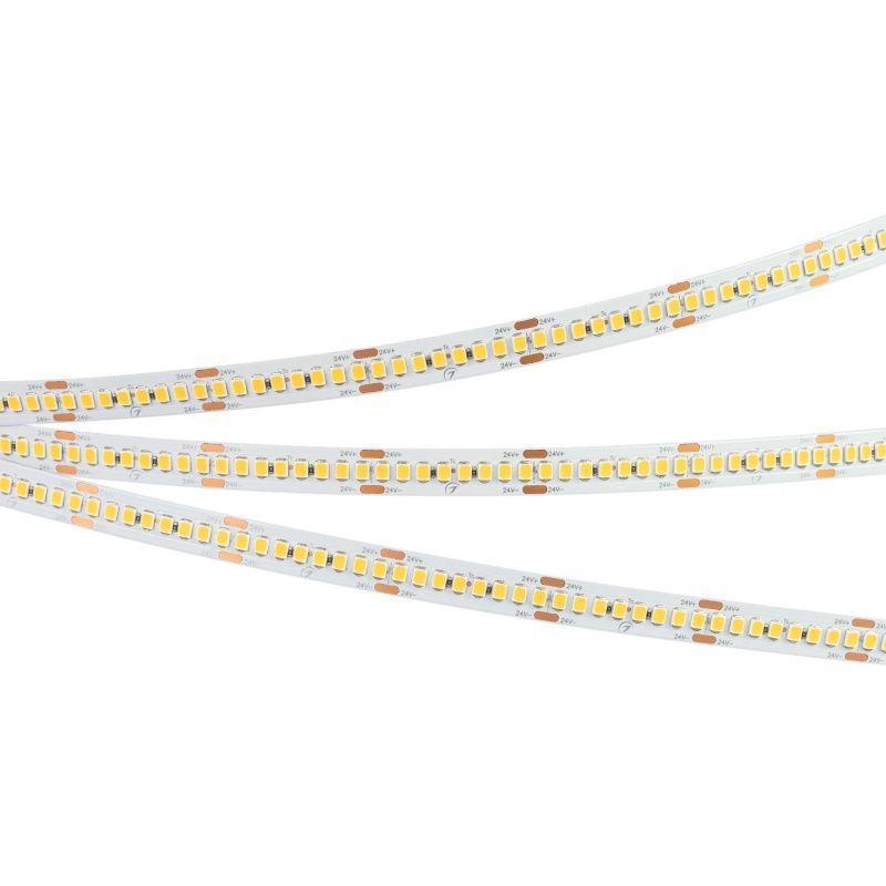 Светодиодная лента RT-A240-10mm 24V Warm3000 (22 W/m, IP20, 5m) (Arlight, высок.эфф.150 лм/Вт) 038745(1)