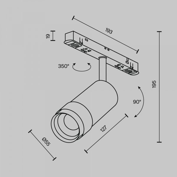 Трековый светильник Technical TR211-1-12W2.7K-Z-B