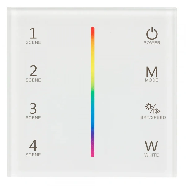 Панель Sens SMART-P22-RGBW White (12-24V, 4x3A, 2.4G) (Arlight, IP20 Пластик, 5 лет) 025168