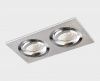 SAG203-4 silver/silver светильник встраиваемый поворотный
