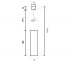 Трековый подвесной светильник Technical TR025-1-GU10-B