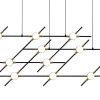 Люстра Delight Collection Molecular 14 black/gold