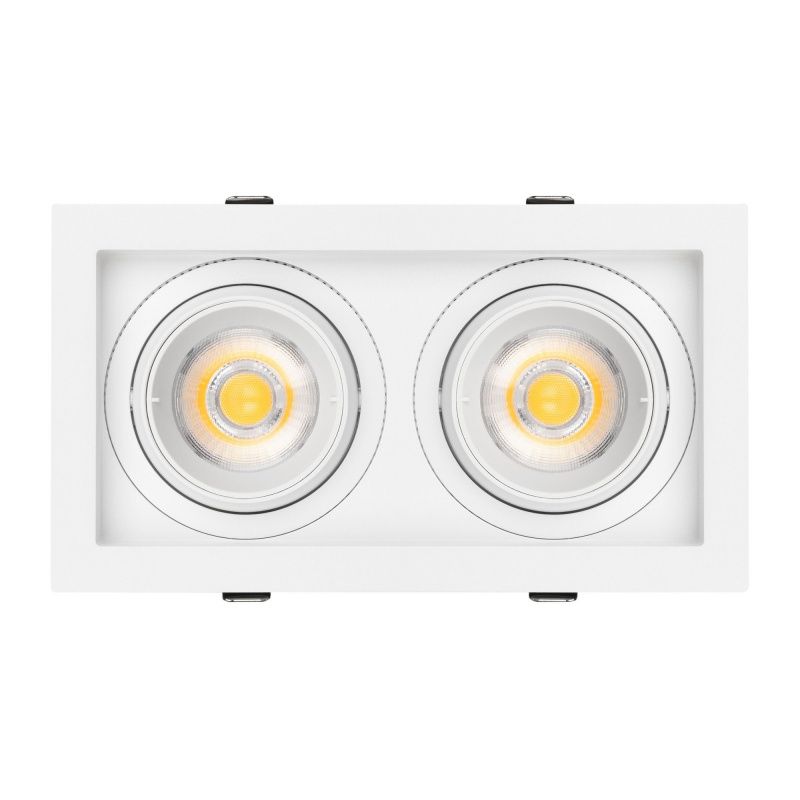 Светильник MS-VORTEX-BUILT-S210x117-2x20W Warm3000 (WH-WH, 40 deg, 230V) (Arlight, IP20 Металл, 5 лет) 057763