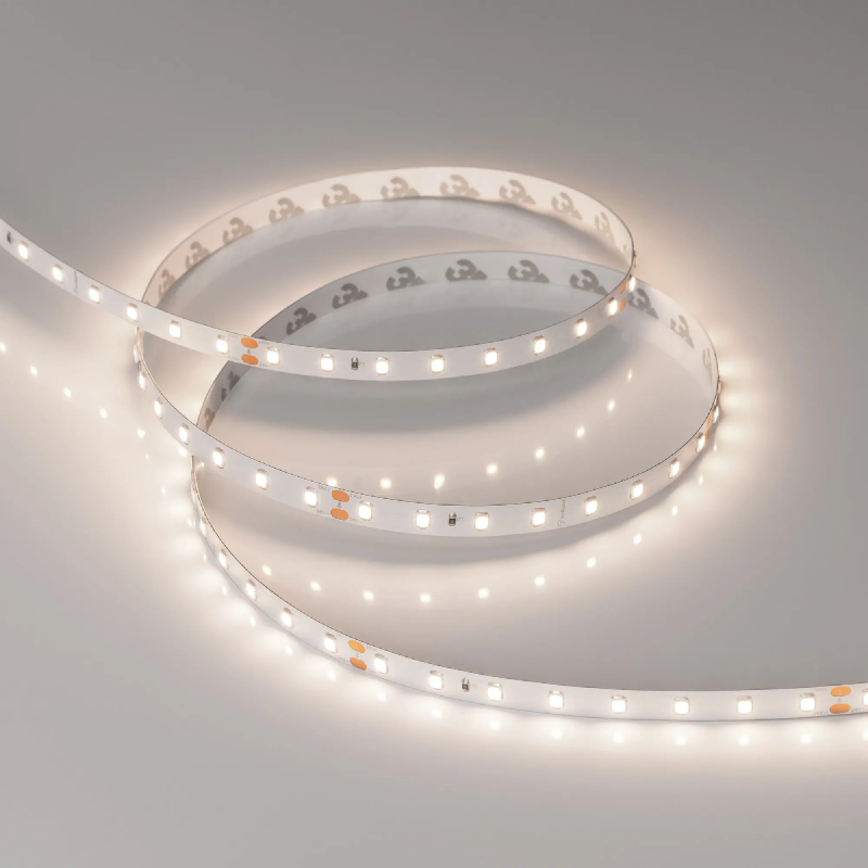 Светодиодная лента RT-A80-8mm 24V Day4000 (6 W/m, IP20, 2835, 5m) (Arlight, высок.эфф.150 лм/Вт) 024512(2)