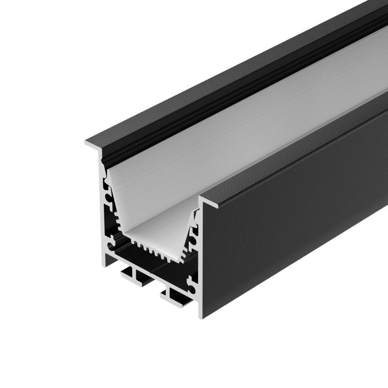 Профиль LINIA45-F-TRAY-3000 BLACK (Arlight, Алюминий) 062242