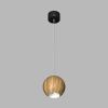 Подвесной светильник под сменную лампу SPACE R130 Wooden Black-White GU10