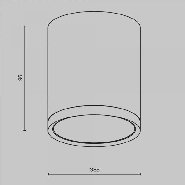 Потолочный светильник Technical C086CM-GX53-MRD-B