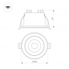 Светильник MS-ALORA-BUILT-R106-9W Day4000-MIX (WH, 40 deg, TRIAC) (Arlight, IP54 Пластик, 3 года) 048079