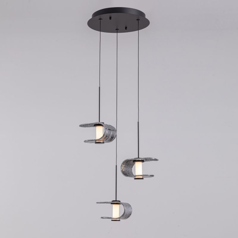 Подвесной светильник MD24020901-3A black/smoky
