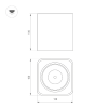 Светильник SP-CUBUS-S100x100-8W Day4000 (BK, 45 deg, 230V) (Arlight, IP20 Металл, 3 года) 036053
