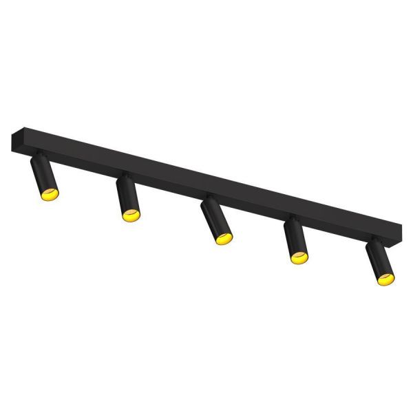 Накладной поворотный светодиодный светильник Ledron SAGITONY E5 S40 Dim Black-Gold 3000K