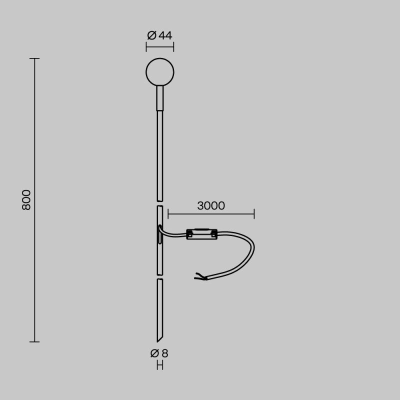 Ландшафтный светильник Outdoor O523FL-L2PT3K