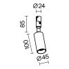 Трековый светильник Technical TR201-1-10W3K-M-B