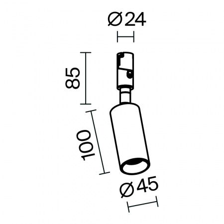 Трековый светильник Technical TR201-1-10W3K-M-B