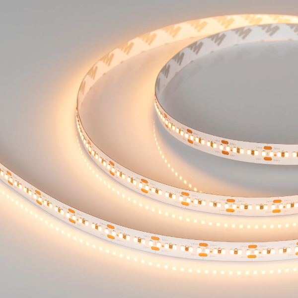 Светодиодная лента MICROLED-M300-10mm 24V Warm2700 (21.6 W/m, IP20, 2216, 5m) (Arlight, 21.6 Вт/м, IP20) 023591(2)