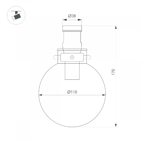 Светильник ART-APRIORI-ZORB-С-R110-5W Day4000 (TN, 85 deg, 48V) (Arlight, IP20 Металл, 3 года) 049230