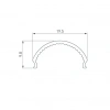 Экран ARH-WIDE-B-H20-2000 Round Clear-PM (Arlight, Пластик) 016624