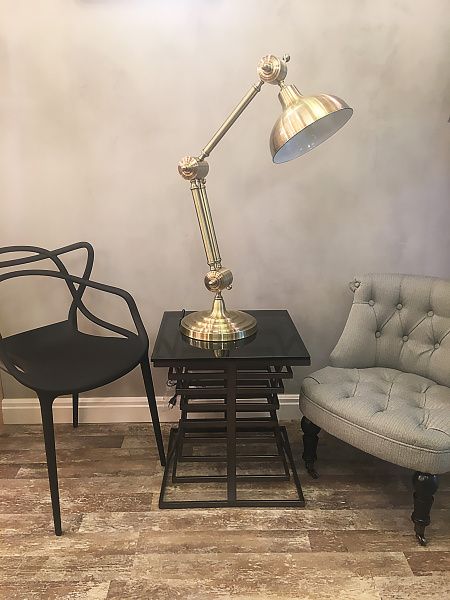 Настольная лампа KM601T antique brass
