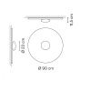 Настенный/Потолочный светильник Vibia Top 1170 Soft Pink