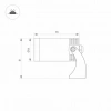 Светильник KT-WATER-R44-8W White6000 (SL, 24 deg, 12V) (Arlight, IP68 Металл, 3 года) 032756