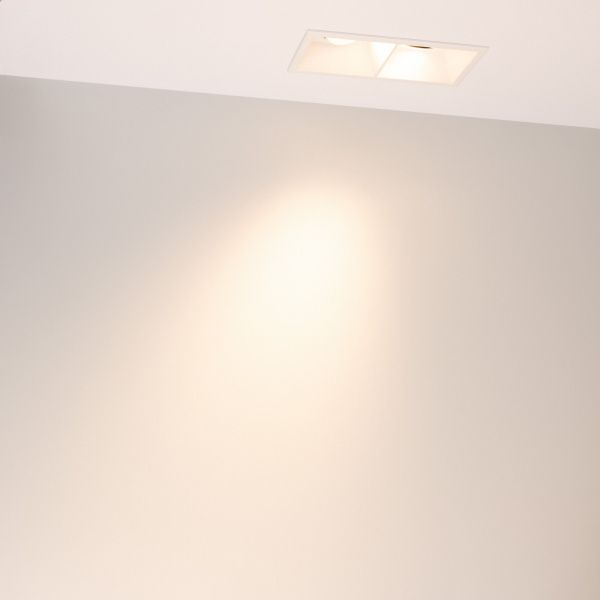 Светильник MS-FLOW-BUILT-S157x85-2x6W Warm3000 (WH, 55 deg, 230V) (Arlight, IP20 Металл, 5 лет) 060934