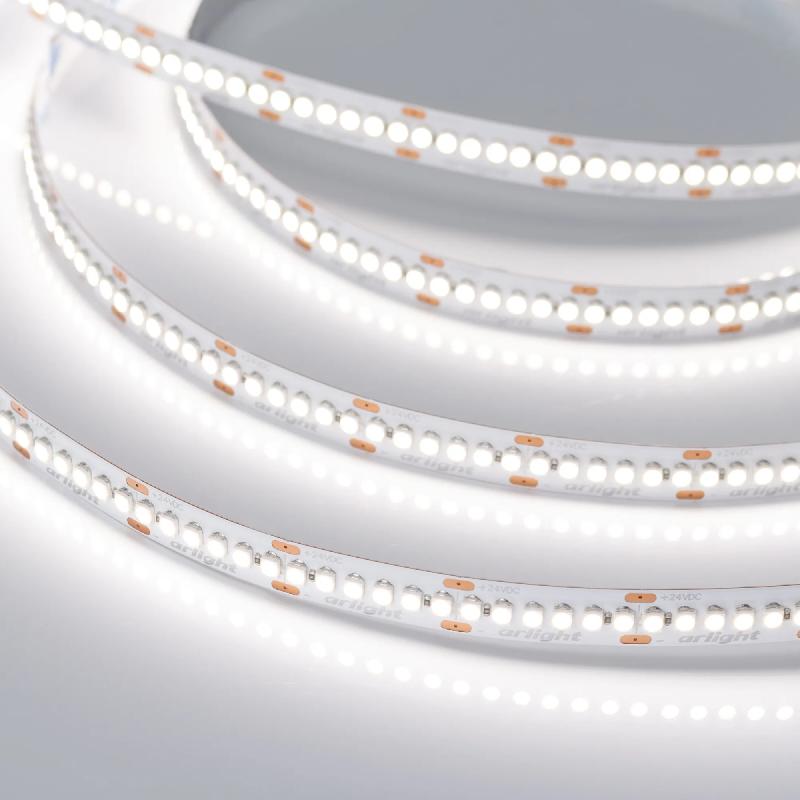 Светодиодная лента RT-A240-10mm 24V Day4000 (19.2 W/m, IP20, 3528, 5m) (Arlight, Открытый) 017431(2)