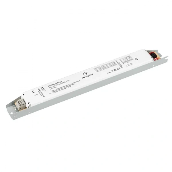 Блок питания ARJ-LG-30-LINEAR-PFC (30W, 18-90V, 0.2-0.55A) (Arlight, IP20 Металл, 5 лет) 049548