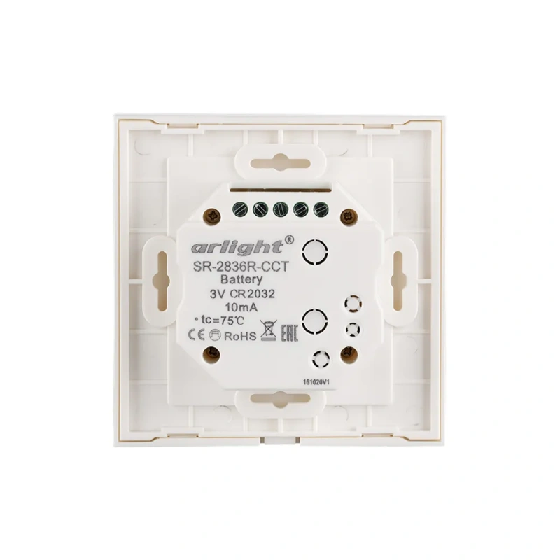 Панель Rotary SR-2836R-CCT-RF-IN White (3V, MIX) (Arlight, IP20 Пластик, 3 года) 021061