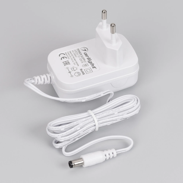 Блок питания ARDV-12-12WW (12V, 1A, 12W) (Arlight, Адаптер, 3 года) 039051