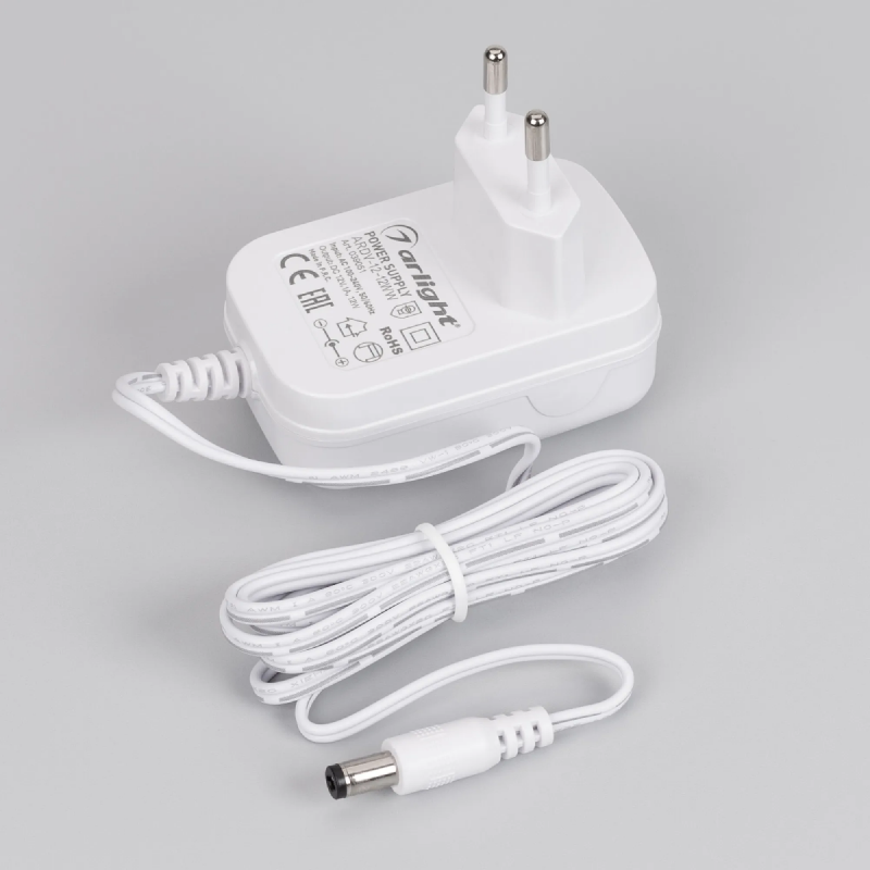 Блок питания ARDV-12-12WW (12V, 1A, 12W) (Arlight, Адаптер, 3 года) 039051