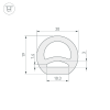 Силиконовый профиль WPH-FLEX-D20-TOP-S10-20m WHITE (Arlight, Силикон) 041095