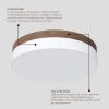 Накладной светодиодный светильник Ledron DLC73029/40W Wooden 3000K
