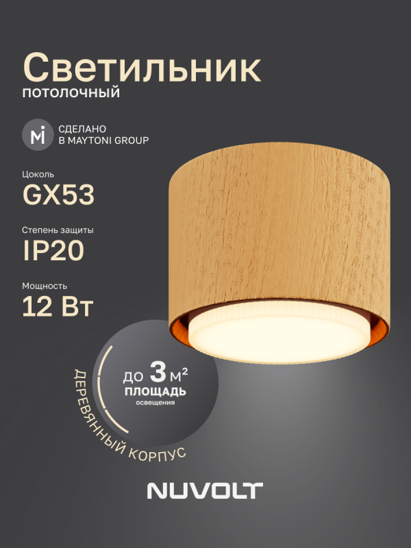 Потолочный светильник NUVOLT LDL-007RW
