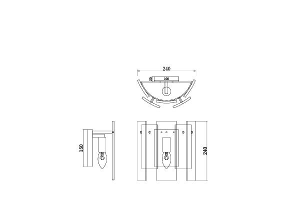 Настенный светильник (бра) Freya FR5198WL-01BS