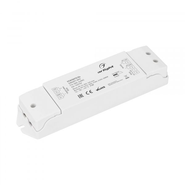 Усилитель SMART-MIX (12-36V, 2x8A) (Arlight, IP20 Пластик, 5 лет) 032759