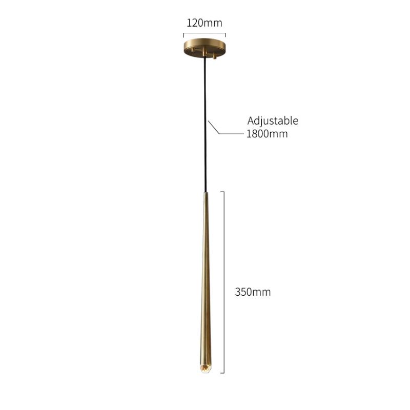 Подвесной светильник MT8863-1H antique brass