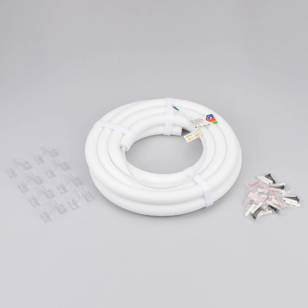 Светодиодная лента герметичная MOONLIGHT-TOP-F280-D25mm 24V RGB 360deg (14.4 W/m, IP65, 3535, 5m, wire x1) (Arlight, Вывод прямой, 3 года) 037563
