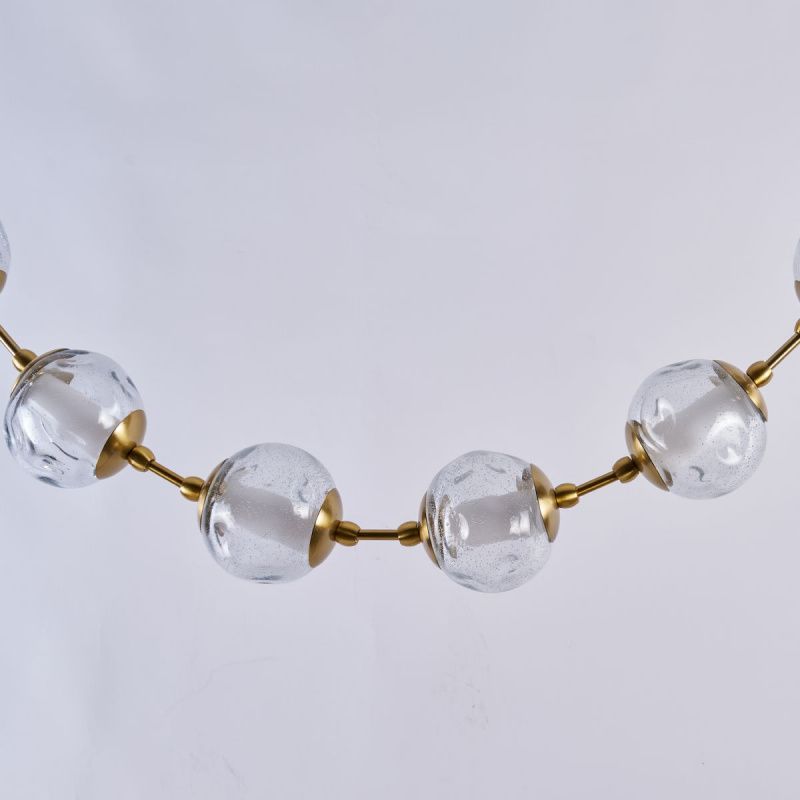 Подвесной светильник OD2437A-16 brass/clear
