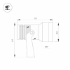 Светильник KT-RAY-COLOR-R61-12W RGB-Warm3000 (DG, 36 deg, 12V) (Arlight, IP67 Металл, 3 года) 032559