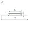Профиль SL-LINIA40-FANTOM-2000 ANOD (Arlight, Алюминий) 063907