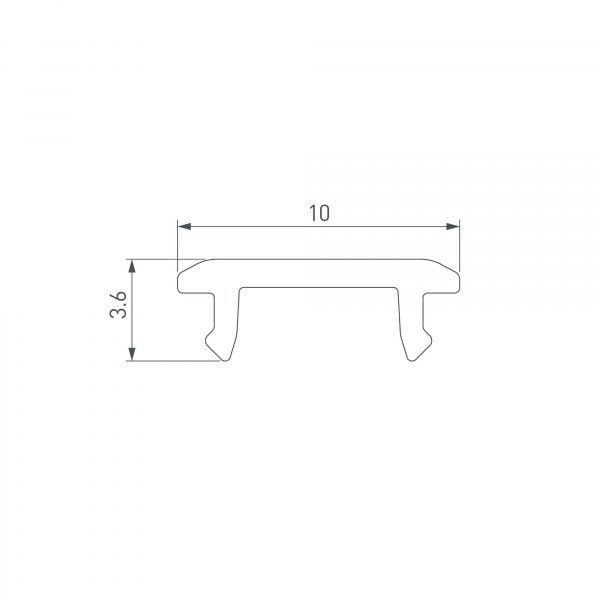 Экран SL-W9-10000 OPAL (Arlight, Пластик) 064171